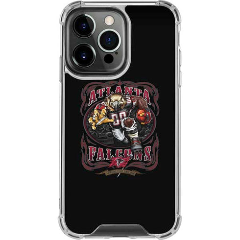 Liquid Blue NFL Atlanta Falcons Running Back iPhone 15 Pro Clear Case